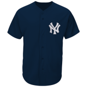 Yankees Official MLB Full Button Youth Jersey - MAHD684Y